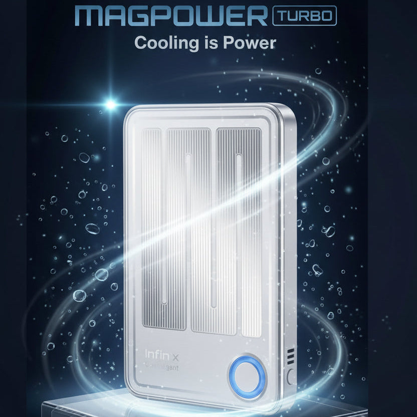 20W fast charging magnetic power bank with cooling fan product photo