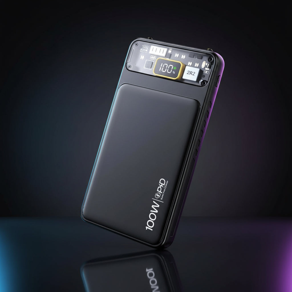 10000mAh PD super fast charging power bank with Type-C and LED digital display