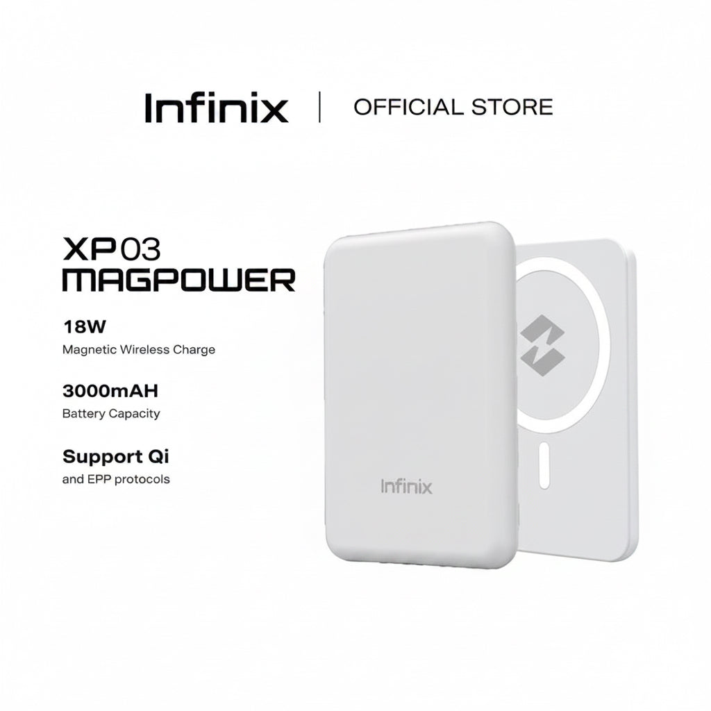 Slim magnetic wireless power bank for fast charging product photo