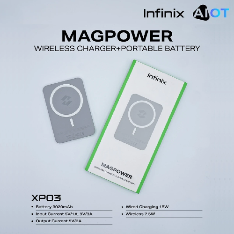 Infinix MagPower portable magnetic charger product photo