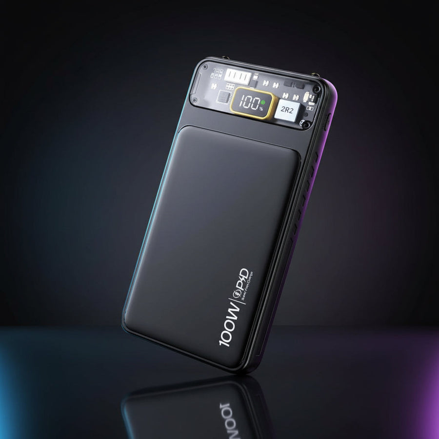 10000mAh PD super fast charging power bank with Type-C and LED digital display